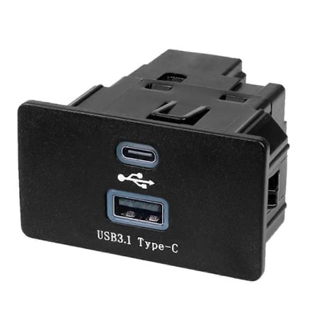 Bil USB Grensesnitt Hub Modul Synkronisering Dobbel Port for Ford Edge F-150 F-250 F-350 F-450 HC3Z-19A387-B HC