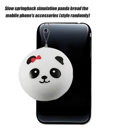 10 cm Bærbar Panda Form Morsom Jumbo Squishy Leke Sakte Stigende Barn Barnleketøy