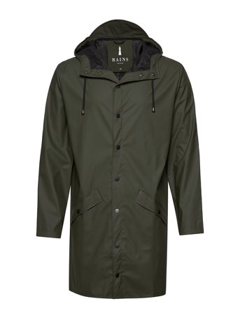 Rains Long Jacket W3 - Green - M