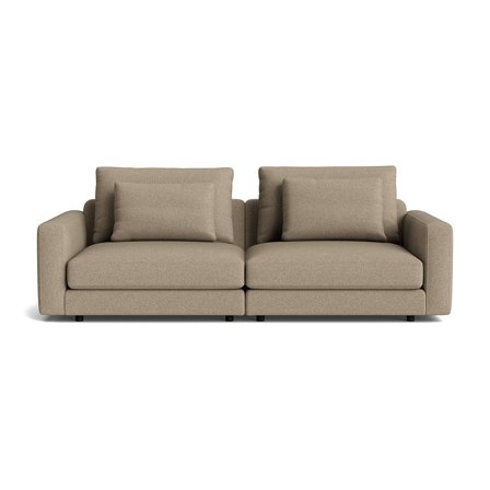 Mellow 3 personers sofa - Bouclé Beige - 231x106,5x82 - Sofa, 3 personers sofa