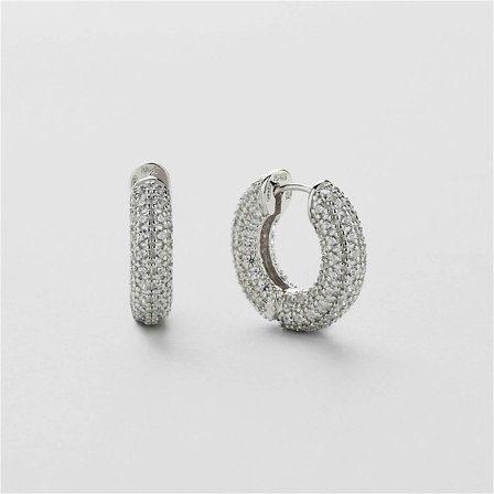 Chunky Sessan Hoops - Örhängen - Sterling Silver - Safira