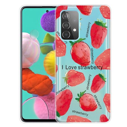 Deco Samsung Galaxy A53 5G Suojakotelo - Strawberries