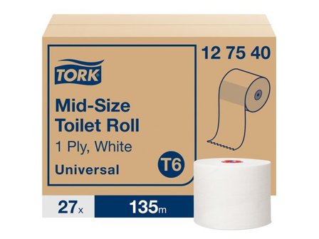Tork Toalettpapper Universal T6 1-lag 27/fp - Lyreco - Städ och hygien - Toalettpapper och torkpapper - Toalettpapper - rulle