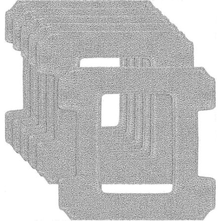 6 Pakke Rengjøringsputer for Ecovacs Winbot W1 / W1 Pro / W2 / W2 Omni Vindusvaskroboter, Vindusklut