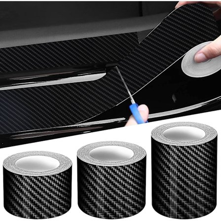 3 ruller 3M bilkant dørbeskytter terskelbeskytter 5D karbonfiber vinylfolie bil kjøretøy antikollisjonsfilm passer (LGL)
