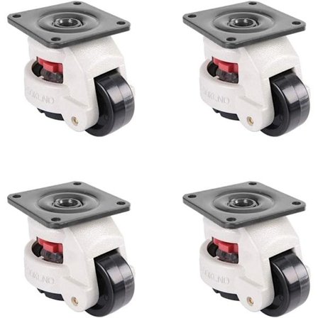 4 stk svingbare hjul, GD-60F kraftige nylonhjul