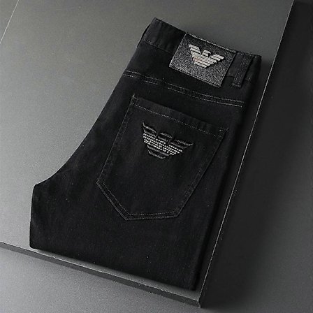 Vår Sommer Luksusmerke Jeans Casual Jeans Business Casual Jeans Menn Eksklusive Bukser Jeans Menn Fire Årstider Kan Bruke Jeans Menn