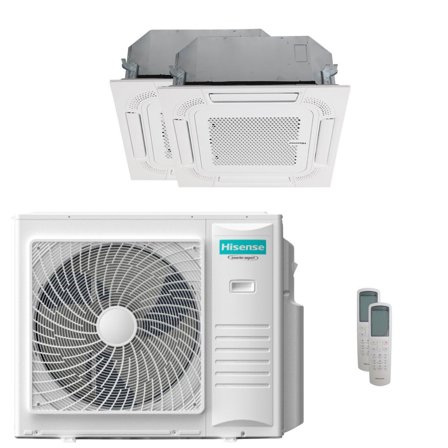 Condizionatore Hisense Cassetta ACT dual split 18000+18000 BTU inverter A++ unità esterna 10 kW