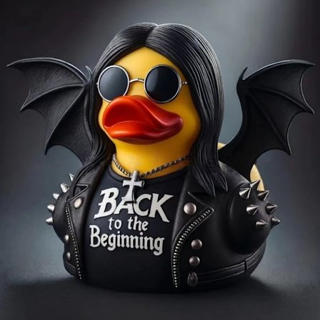 Gothic Ozzy Duck -kunniaosoituspatsas A
