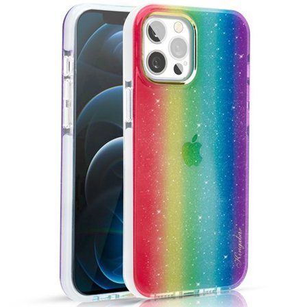 Kingxbar Ombre Fodral Baksida för iPhone 12 Pro Max multicolour