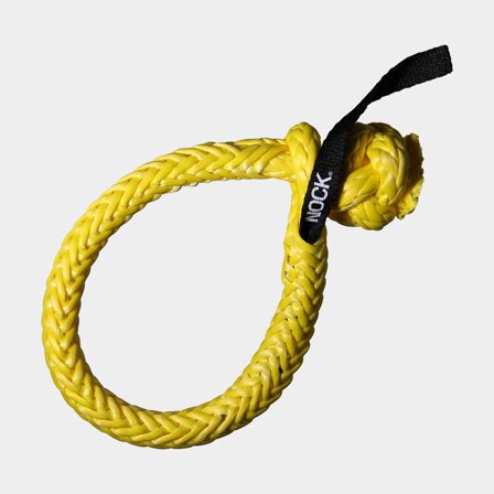 Soft shackle NOCK Titan Pro, UHMWPE 78, yellow, Ø12 mm (made from Ø6 mm rope), 120 mm, 3800 kg