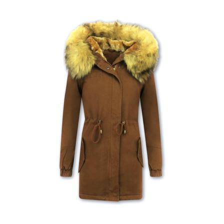 Matogla - Vinterjackor - Brun - Dam - Storlek: S, Dam, Storlek: S