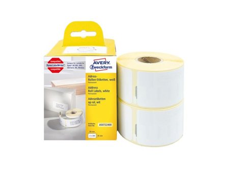 AVERY Etikett på rulle 89x36mm 520/fp - Lyreco - Emballage och lagerutrustning - Etiketter och godsmärkning - Specialetiketter