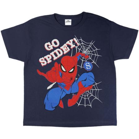 Spider-man Girls Go Spidey T-shirt 12-13 År Marin/röd/blå
