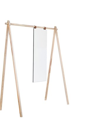 Karup Design - Tøjstativ med spejl Hongi - Natur - Tøjopbevaring - Fra Homeroom