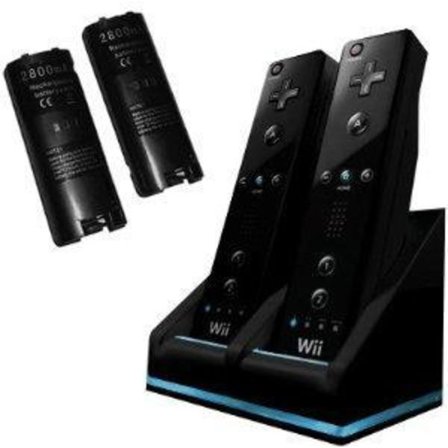 Kompatibel med Wii ladestativ Bluelight ladestasjon