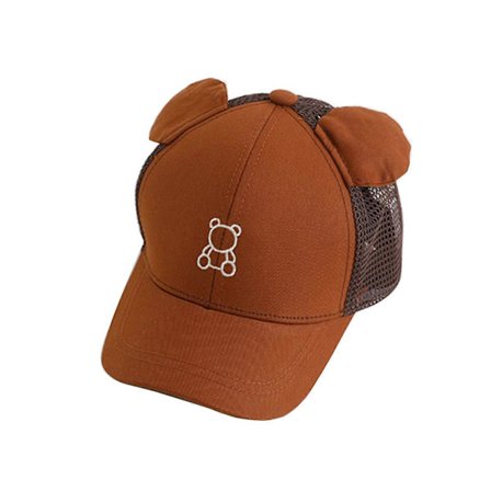 Päivitetty baseball-lippis lasten aurinkohattu karhu-brodeerauksella baseball-lippis kanssa/ilman verkkoa Panama-hattu pojille tytöille kestävä 