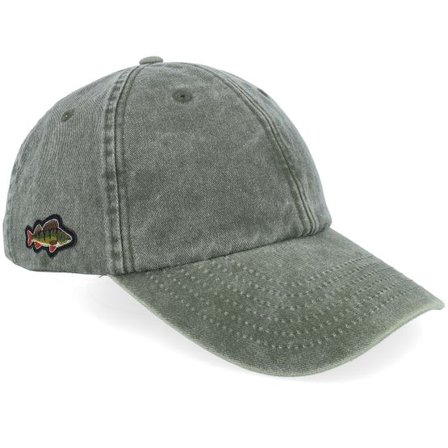 Skillfish - Grön unconstructed Keps - Tiny Perch Vintage Washed Olive Dad Cap @ Hatstore