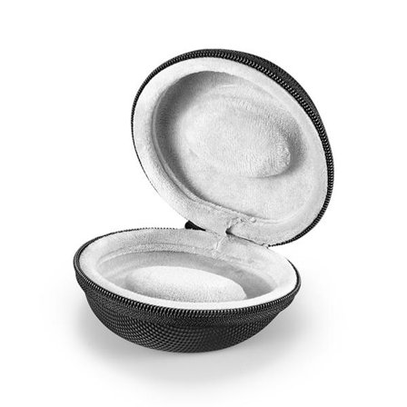 Enkel reseklocka för fodral Vattentät vadderad rund bärbar förvaring med dragkedja