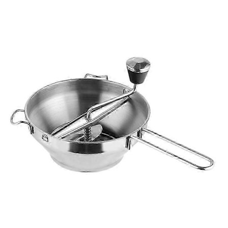 Køkkenmølle i rustfrit stål, nemt at si og rive frugt og grøntsager