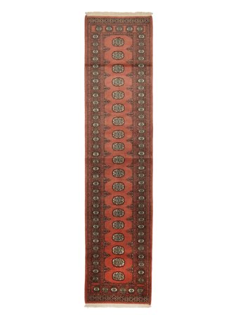 Oriental Pakistan Bokhara 2Ply Rug 80X334 Runner Dark Red/Brown Wool, Pakistan