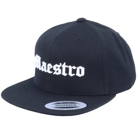 Blackletter - Noir snapback Casquette - 3D Maestro Black Snapback @ Hatstore