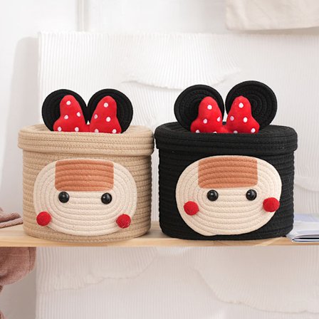 Ny söt skrivbordskorg Handvävd bomullstråd Nackstöd