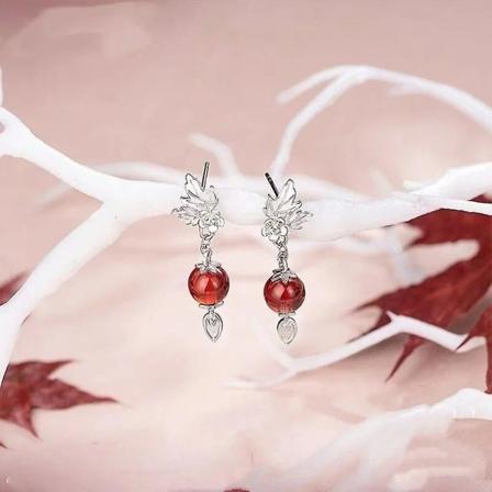 Anime Tian Guan Ci Fu TGCF Hua Cheng Xie Lian Ghost King Örhänge För Kvinnor Örhänge Örhänge Klipp Smycken Cosplay Rekvisita Present Ear Studs -Style 