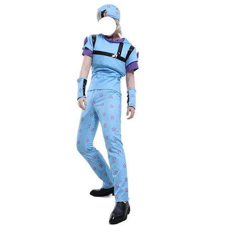 JoJo's Bizarre Adventure Steel Ball Run Jonathan Johnny Joestar Cosplay Kostym Anime Spel Dräkt Halloween Fest Rollspel Outfit