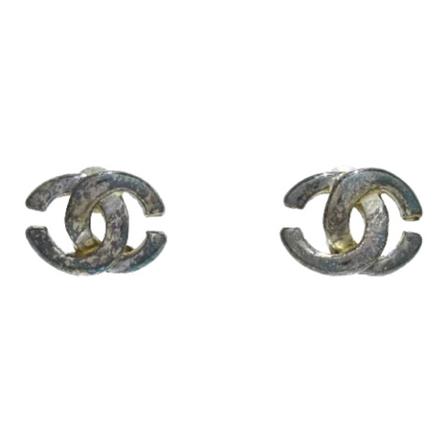 Chanel Vintage Pre-owned Metal earrings , Grijs , Dames , Maat: ONE Size