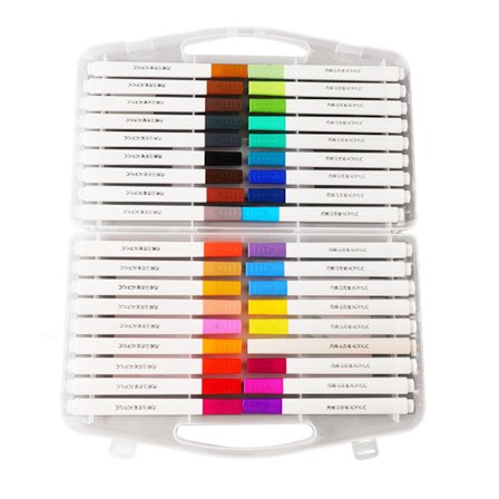 36 farger akrylmaling markør penner profesjonell vanntett rasktørkende akrylmaling penner for tre lerret stein DIY håndverk