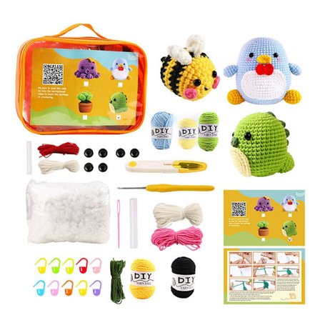 Virkningssats för nybörjare Virkad gosedjurssats 10 10