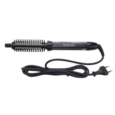 18mm Elektrisk Kam Hårborste 2 I 1 Pro Keramisk Hårrullare Stylingverktyg Hårlockning Eu P
