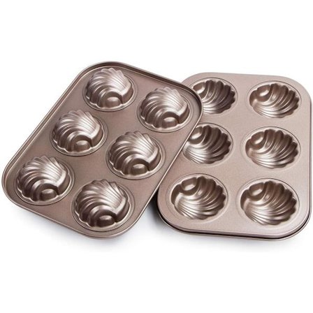 Moulle Madeleine 2 stk Madeleine Bakeplate 6 Hull