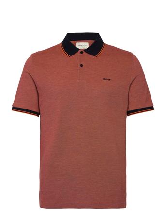 GANT 4-Col Oxford Ss Pique Orange