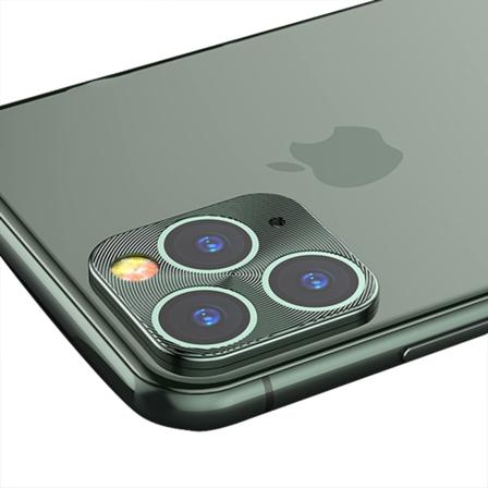 Al Alloy iPhone 11 Pro Max ultratynt kameralinsedeksel Grön