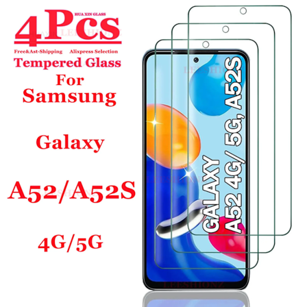 For Galaxy A52 A52s Skærmbeskyttelse Samsung, Hærdet Glas Hd 9H Høj Aluminium Transparent Klar Anti Scratch For Galaxy A52 1 PCS