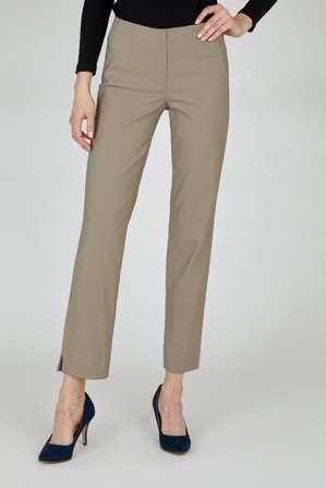 Robell - Marie Bengalin Bukser - Sand - Straight Fit / Elastik i Taljen