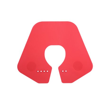 Frisørkappe Justerbar Silikon Halskappe Forkle for Hår C