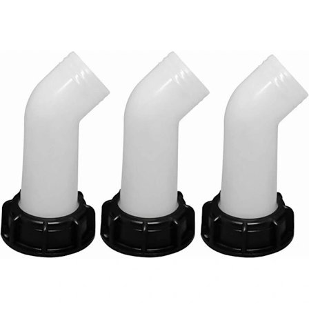 3 stk. tappekranrør for IBC 1000L - slangeforlengelse og adapter