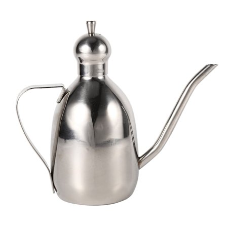 Olivenoljedispenser i rustfritt stål - 0,35L flaske for kjøkkenbruk