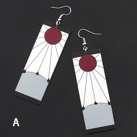 Trompet Drop øreringe Anime Akryl Demon Slayer Blade of Ghos