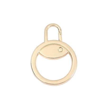 5 stk. Guldfarvet Aftagelig Lynlåstrækker - Lynlås Slider Forlænger Håndtag Reparationssæt til Kuffert Bagage Rygsæk Jakke Lukninger