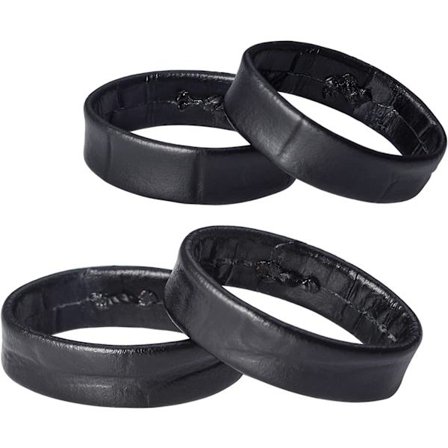 Läderrem ring, kompatibel med 22mm rem, svart