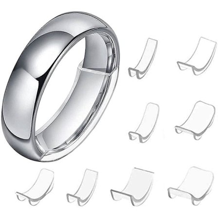 Osynlig Ringstorleksjusterare för Lös Ring Ring Skydd, Ring Storleksändrare, 8 Storlekar (FMY)