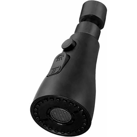 360° kiertävä keittiöhana, alasvedettävä hanasuutin 3 vesisuihkumoodilla, alasvedettävä keittiöhana suihkupään korvaava pää