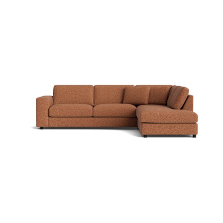 Oasis hjørnesofa, højrevendt - Puente Brun Terracotta - 271x213x79 - Sofa, hjørnesofa