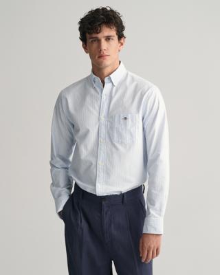 GANT - Oxfordskjorte med bankerstriper i regular fit - Herre - M