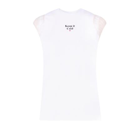 Dsquared2 T-shirt With Logo , Wit , Dames , Maat: M