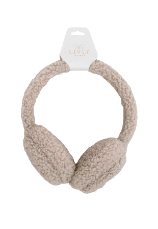 Livly Pile Ear Muffs Accessoarer Dam Beige ONESIZE